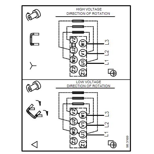 Схема подключений насосов CR 1-2 A-FGJ-A-E-HQQE